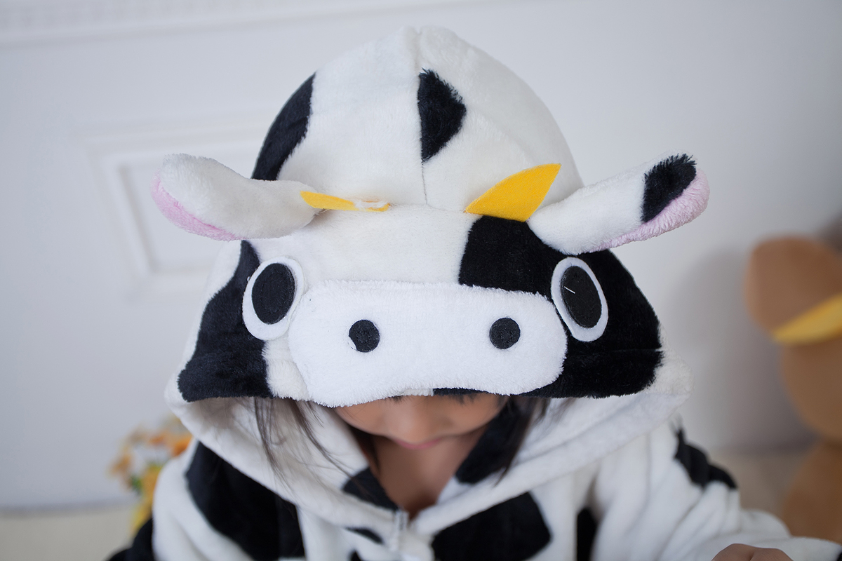Girl Cute Giraffe Pajama Plush Onesie Boys One Piece Animal Halloween Costume Carnival Easter Purim Fancy Dress