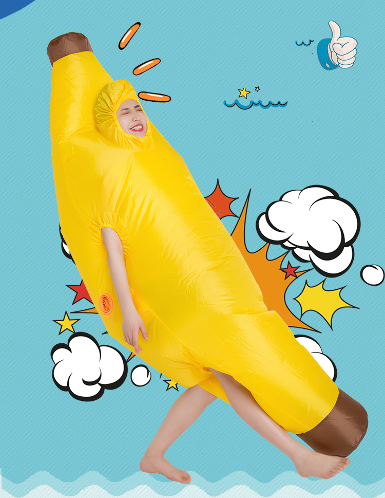 Banana Adult Inflatable Costume Fancy Dress Suit Funny Halloween Party